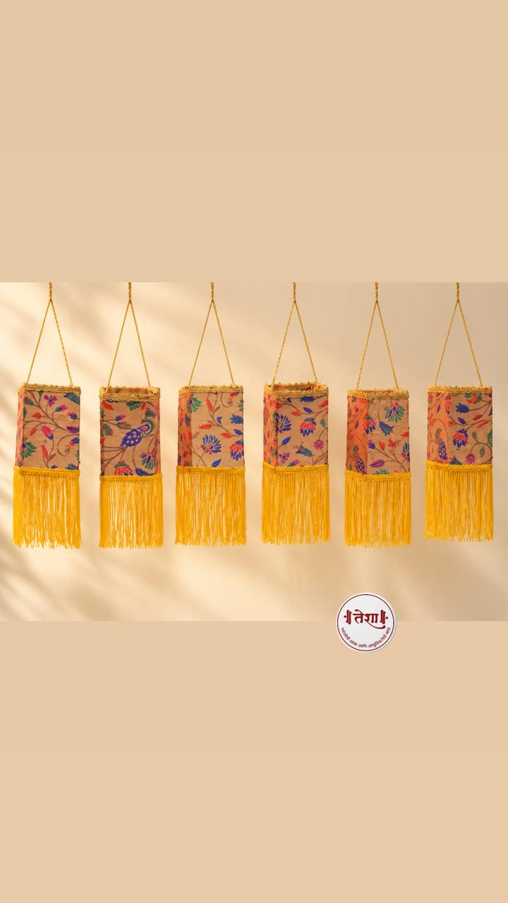 Paithani Mini Akashkandil (Pack of 6)