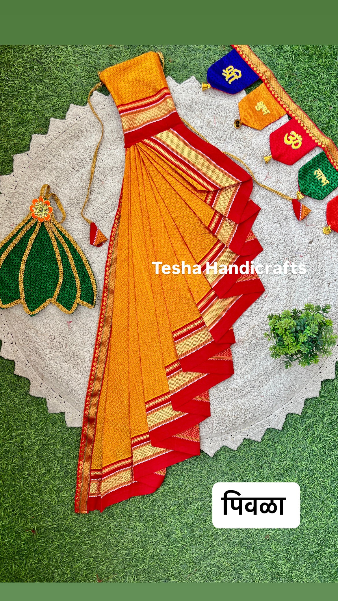 Peshwai cotton Khun Readymade Gudhi Sadi
