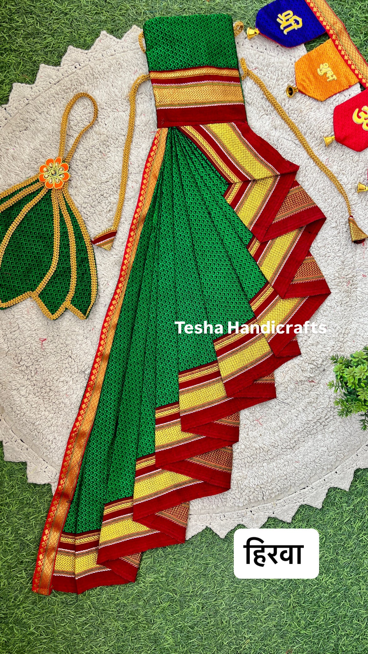 Peshwai cotton Khun Readymade Gudhi Sadi