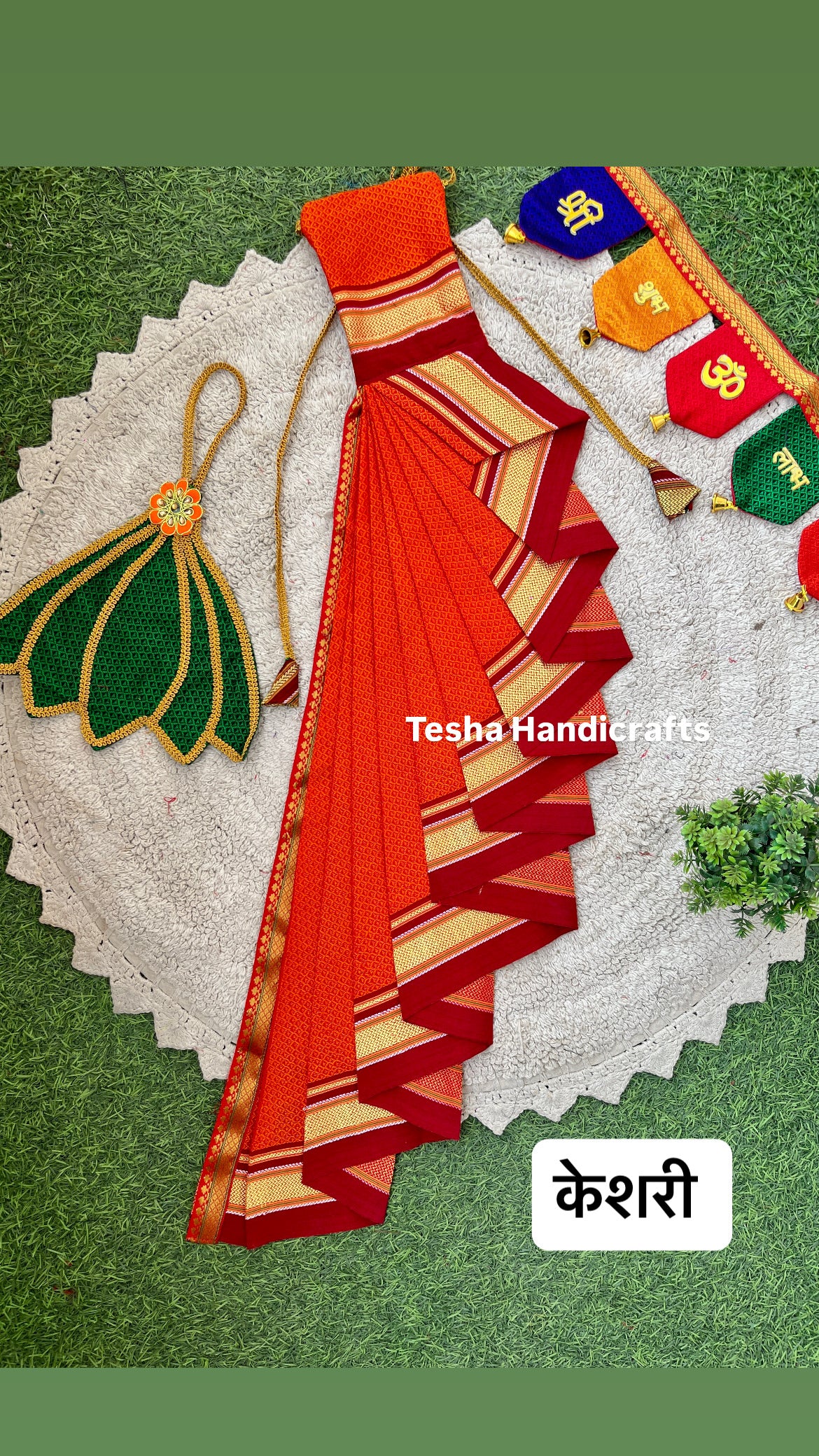 Peshwai cotton Khun Readymade Gudhi Sadi