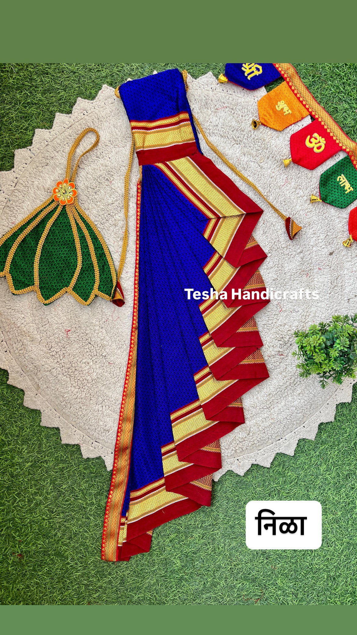 Peshwai cotton Khun Readymade Gudhi Sadi