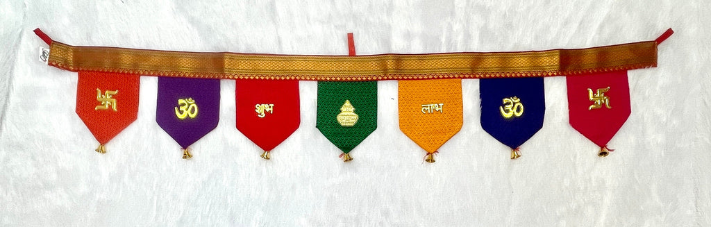 7 Leaf multicoloured Shubh Chinh Toran