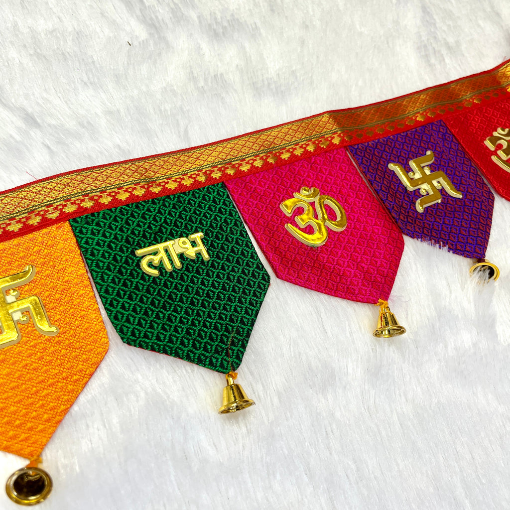 Small Leaf safety door friendly 11 leaf Shubh Chinh toran