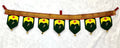 Devi Malvat Green Khan Toran with printed Malvat