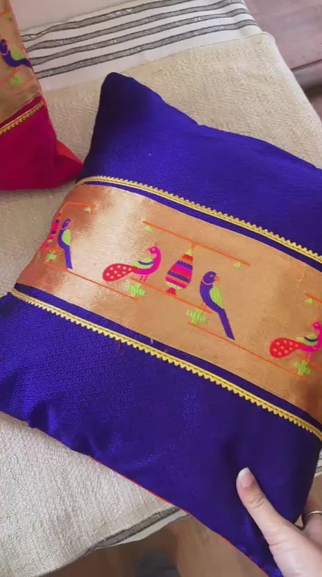 Paithani Cushion Cover Set